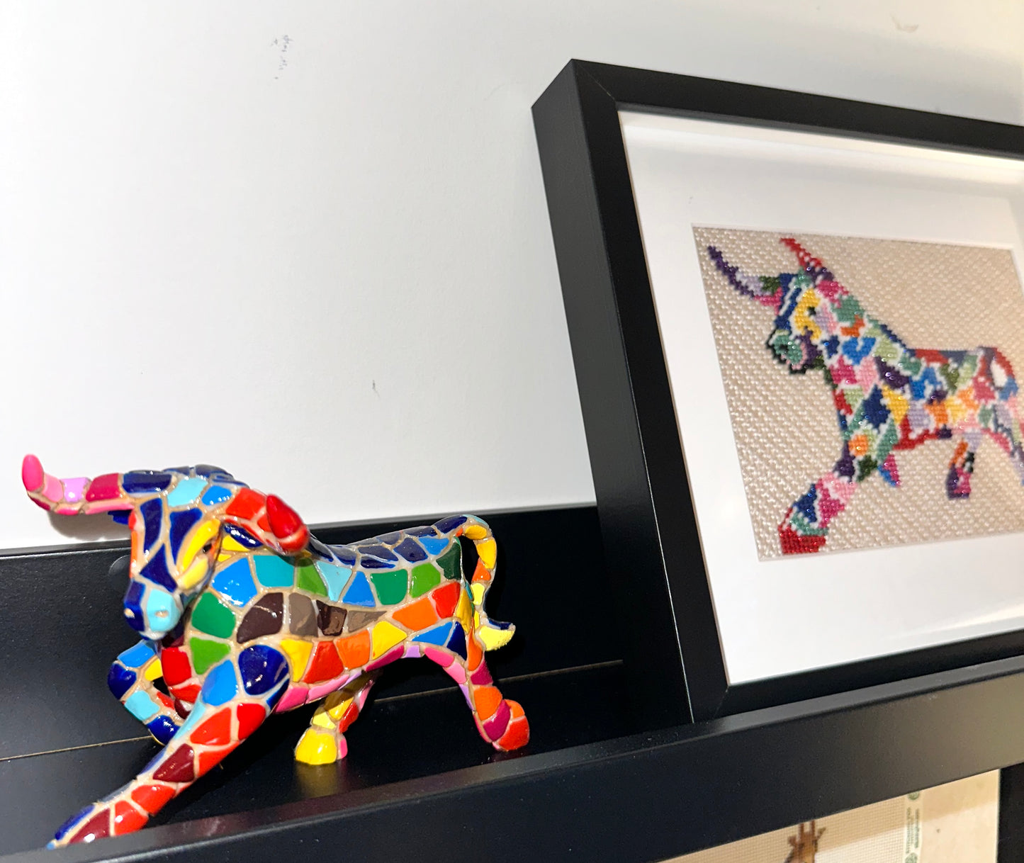 Barcelona Bull Needlepoint Canvas — Preorder, Ships in 4–6 Weeks
